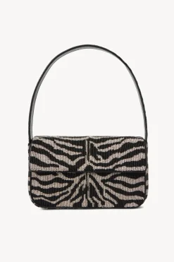 STAUD TOMMY BEADED BAG BLACK WHITE BLACKWHITE Outlet