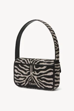 STAUD TOMMY BEADED BAG  BLACK WHITE BLACKWHITE Outlet