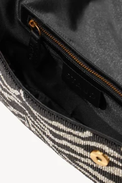 STAUD TOMMY BEADED BAG  BLACK WHITE BLACKWHITE Outlet