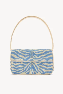 STAUD TOMMY BEADED BAG  LIGHT BLUE CREAM LIGHTBLUECREAM New