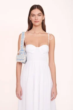 STAUD TOMMY BEADED BAG  LIGHT BLUE CREAM LIGHTBLUECREAM New