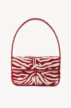 STAUD TOMMY BEADED BAG  SCARLET WHITE SCARLETWHITE Outlet