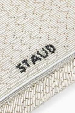 STAUD TOMMY BEADED BAG SILVER Discount