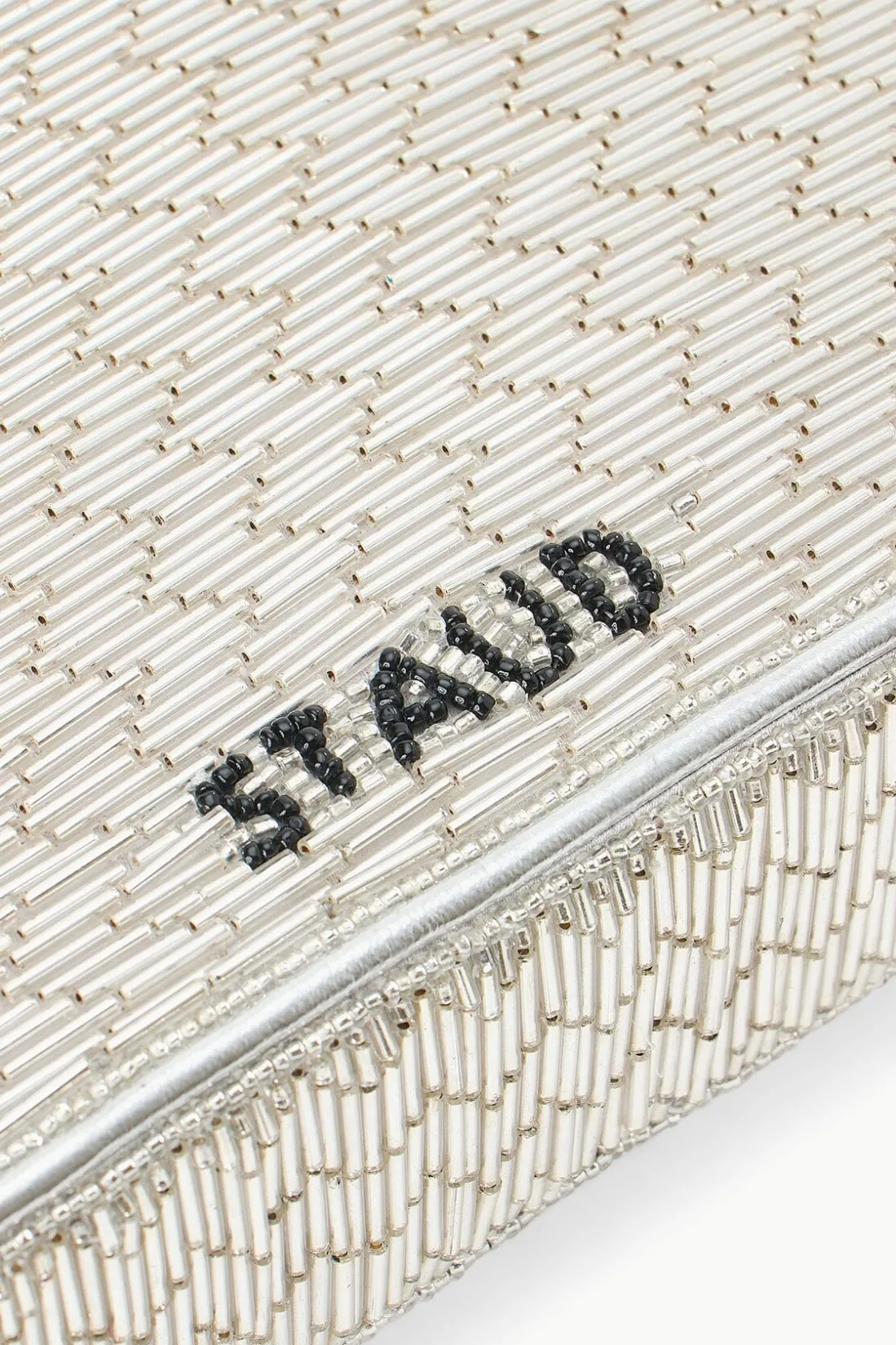 STAUD TOMMY BEADED BAG SILVER Discount