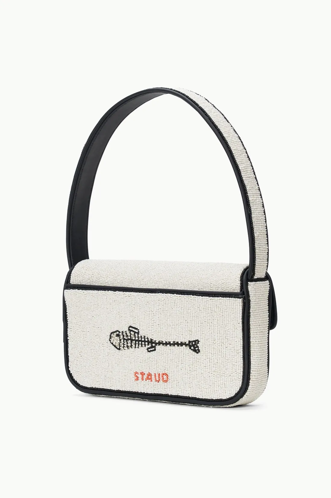 STAUD TOMMY BEADED BAG INES CREAM STAUDINESCREAM Discount