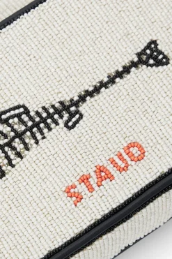 STAUD TOMMY BEADED BAG INES CREAM STAUDINESCREAM Discount
