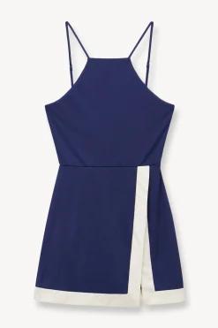 STAUD TOP SPIN DRESS  NAVY IVORY NAVYIVORY Online