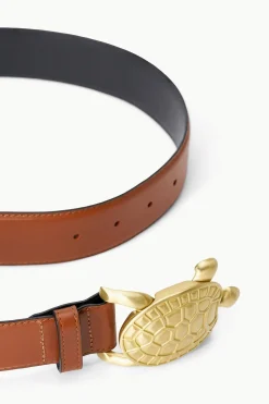 STAUD TURTLE BELT Tan Sale