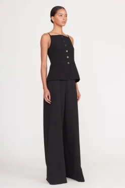 STAUD UNA TOP BLACK