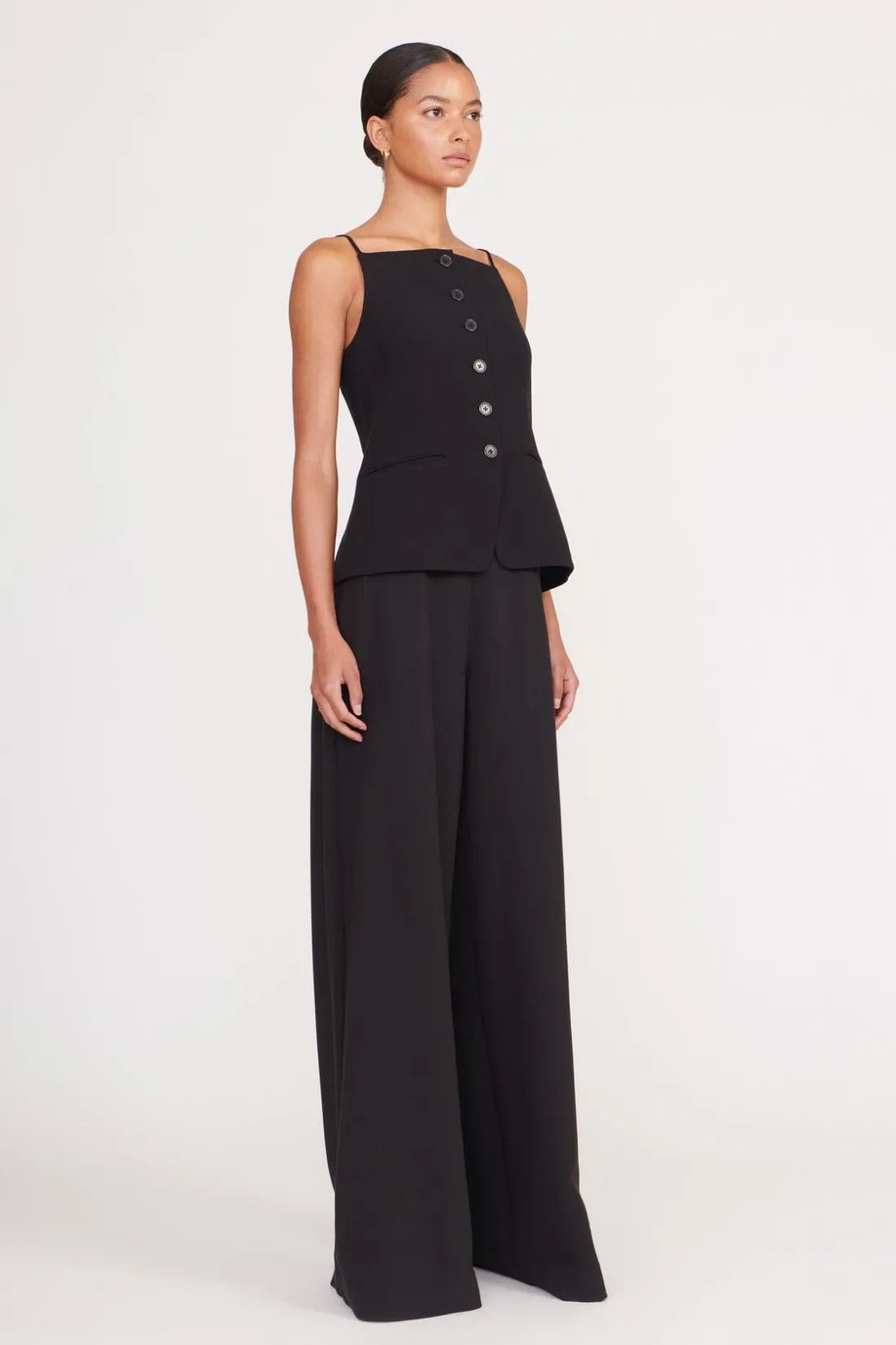 STAUD UNA TOP BLACK