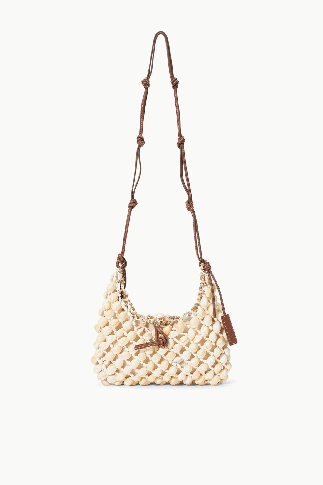 STAUD VACANZA SHELL SHOULDER BAG NATURAL TAN NATURALTAN