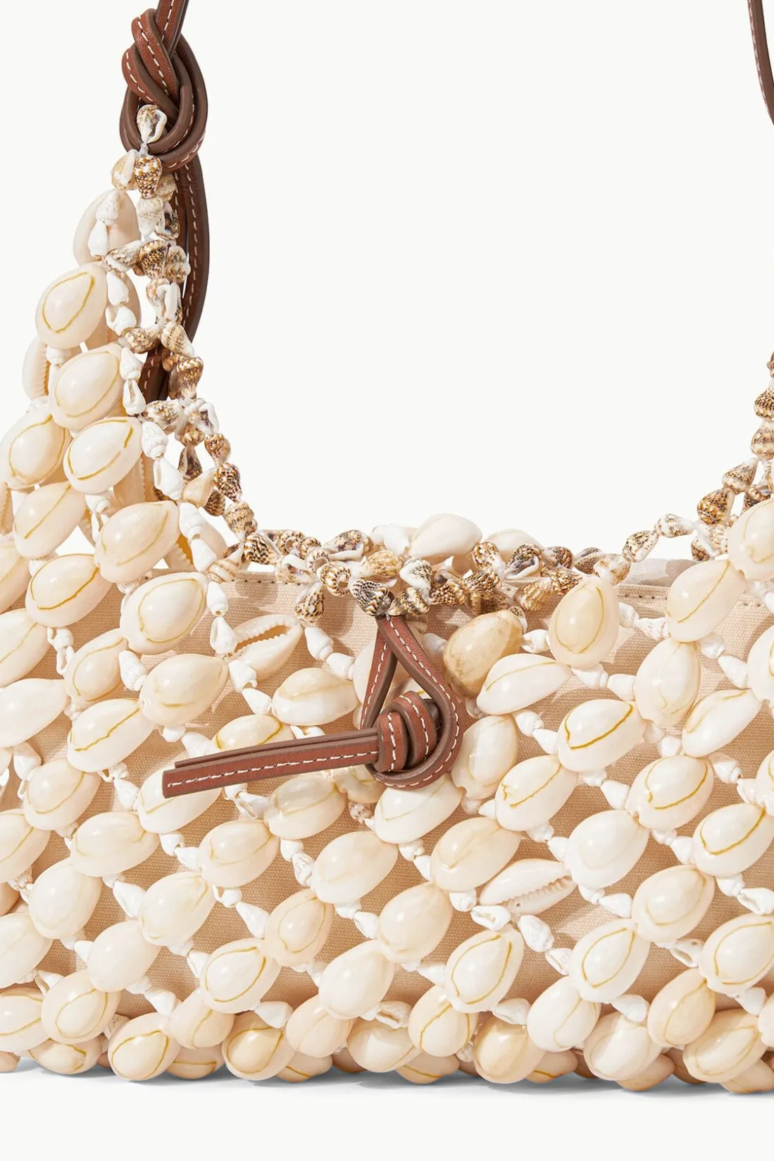 STAUD VACANZA SHELL SHOULDER BAG NATURAL TAN NATURALTAN