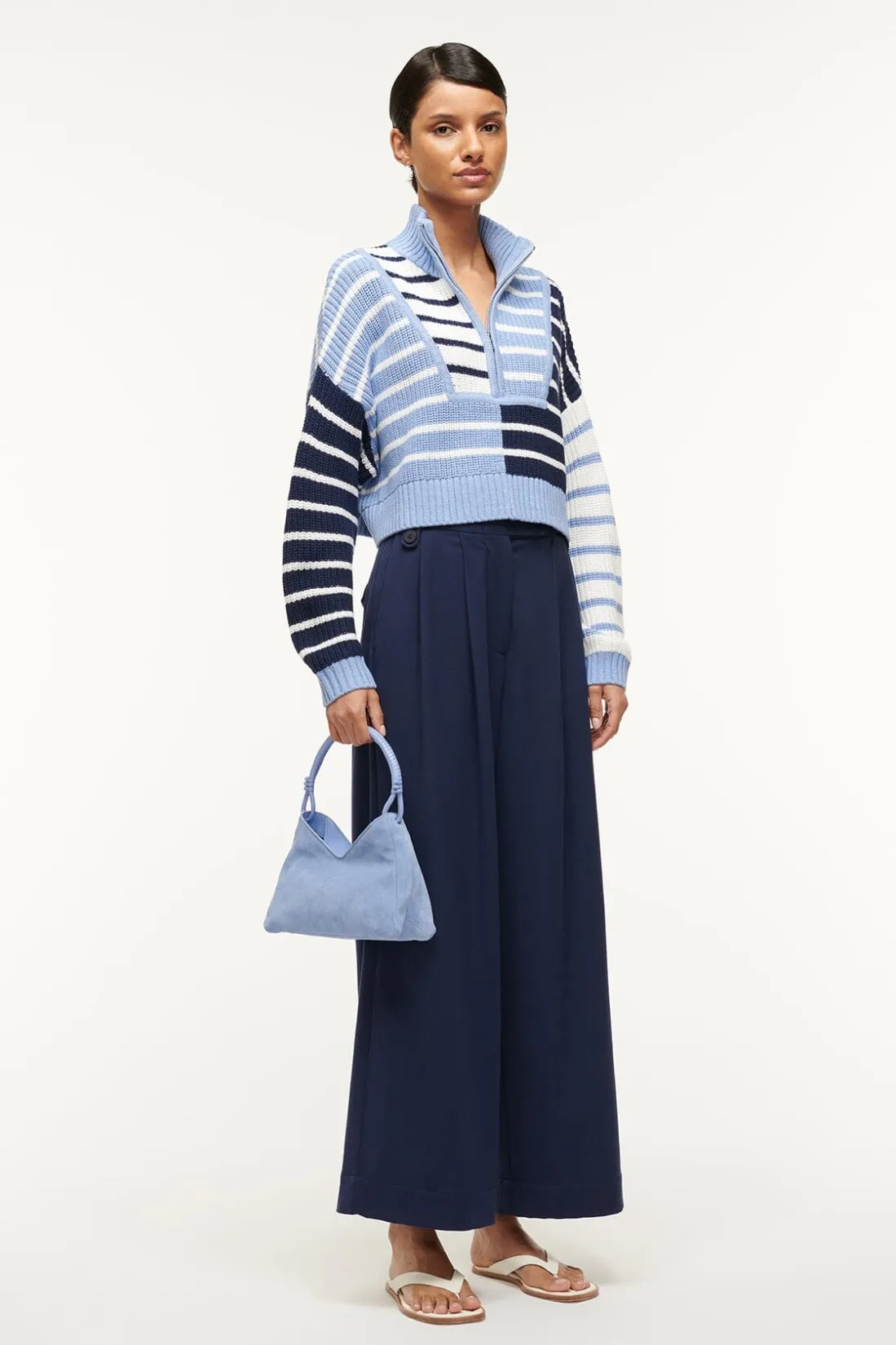 STAUD VALERIE SHOULDER BAG BLUE HYDRANGEA BLUEHYDRANGEA Discount