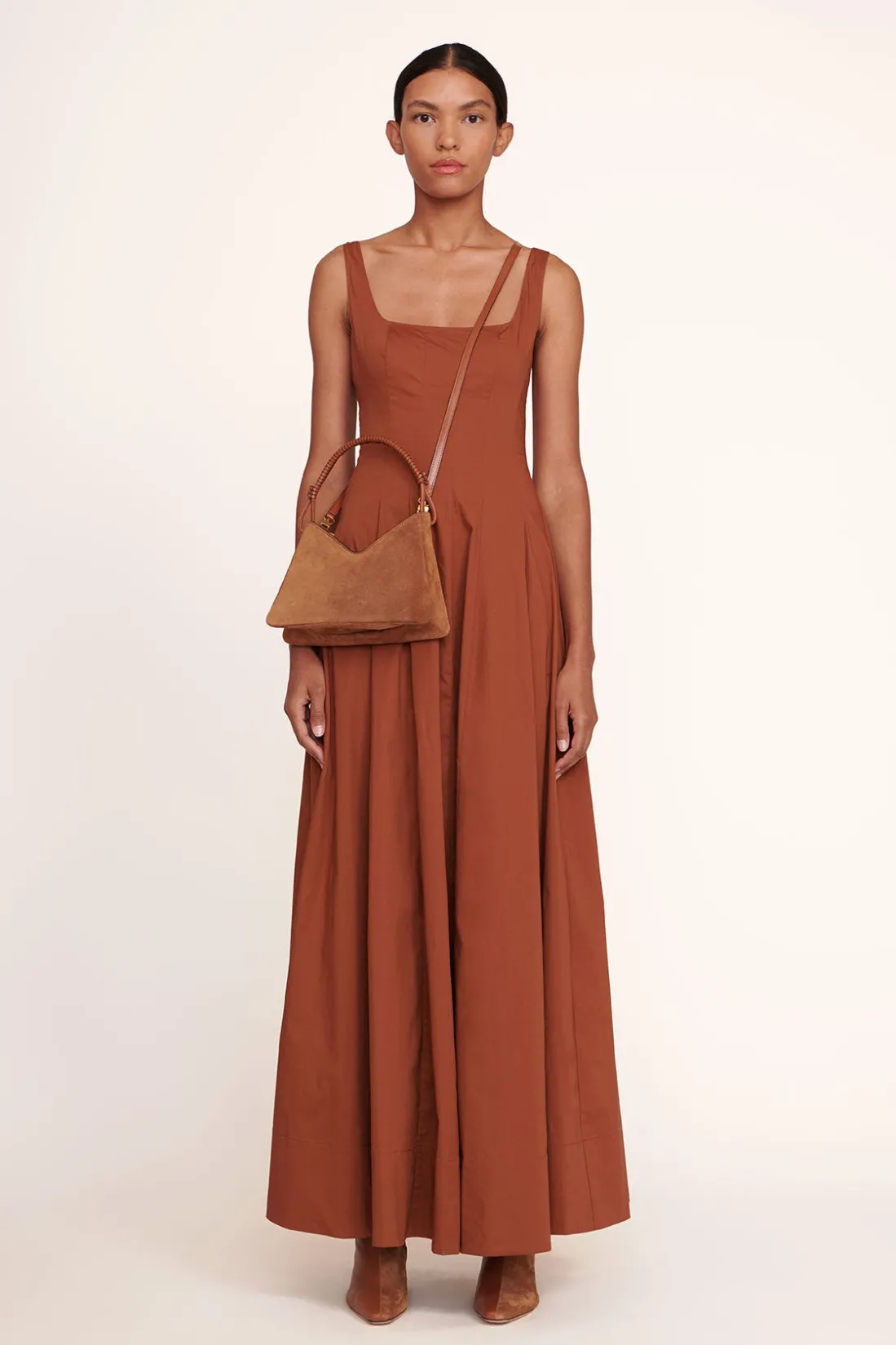 STAUD VALERIE SHOULDER BAG TAN Clearance