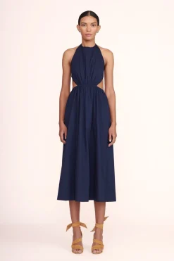 STAUD VANESSA DRESS   NAVY Clearance