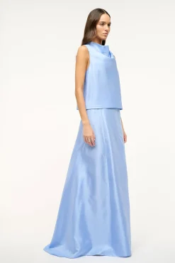 STAUD VINCENZO SKIRT   PERIWINKLE Sale