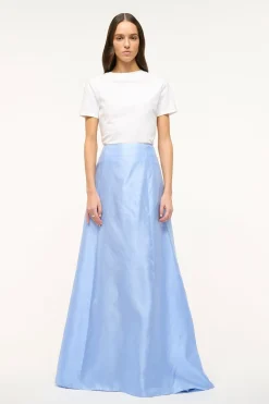 STAUD VINCENZO SKIRT   PERIWINKLE Sale