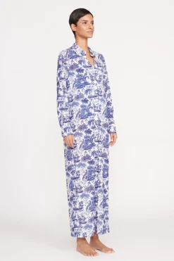 STAUD VITA DRESS  BLUE TOILE BLUETOILE Sale
