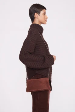 STAUD VIVI CROSSBODY BAG  MAHOGANY SUEDE MAHOGANYSUEDE Sale