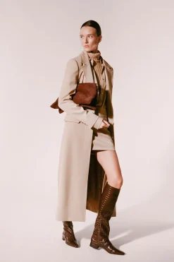 STAUD VIVI SHOULDER BAG  MAHOGANY SUEDE MAHOGANYSUEDE Outlet