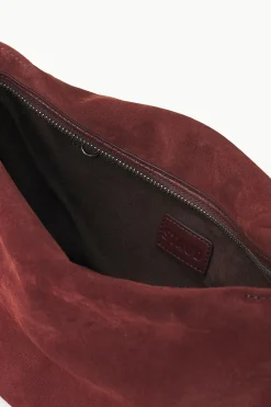 STAUD VIVI SHOULDER BAG  MAHOGANY SUEDE MAHOGANYSUEDE Outlet
