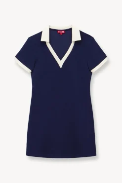 STAUD VOLLEY DRESS  NAVY IVORY NAVYIVORY Outlet