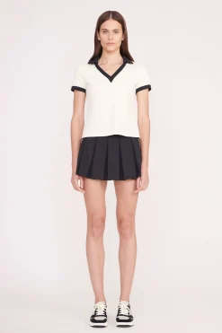 STAUD VOLLEY TOP IVORY BLACK IVORYBLACK Clearance