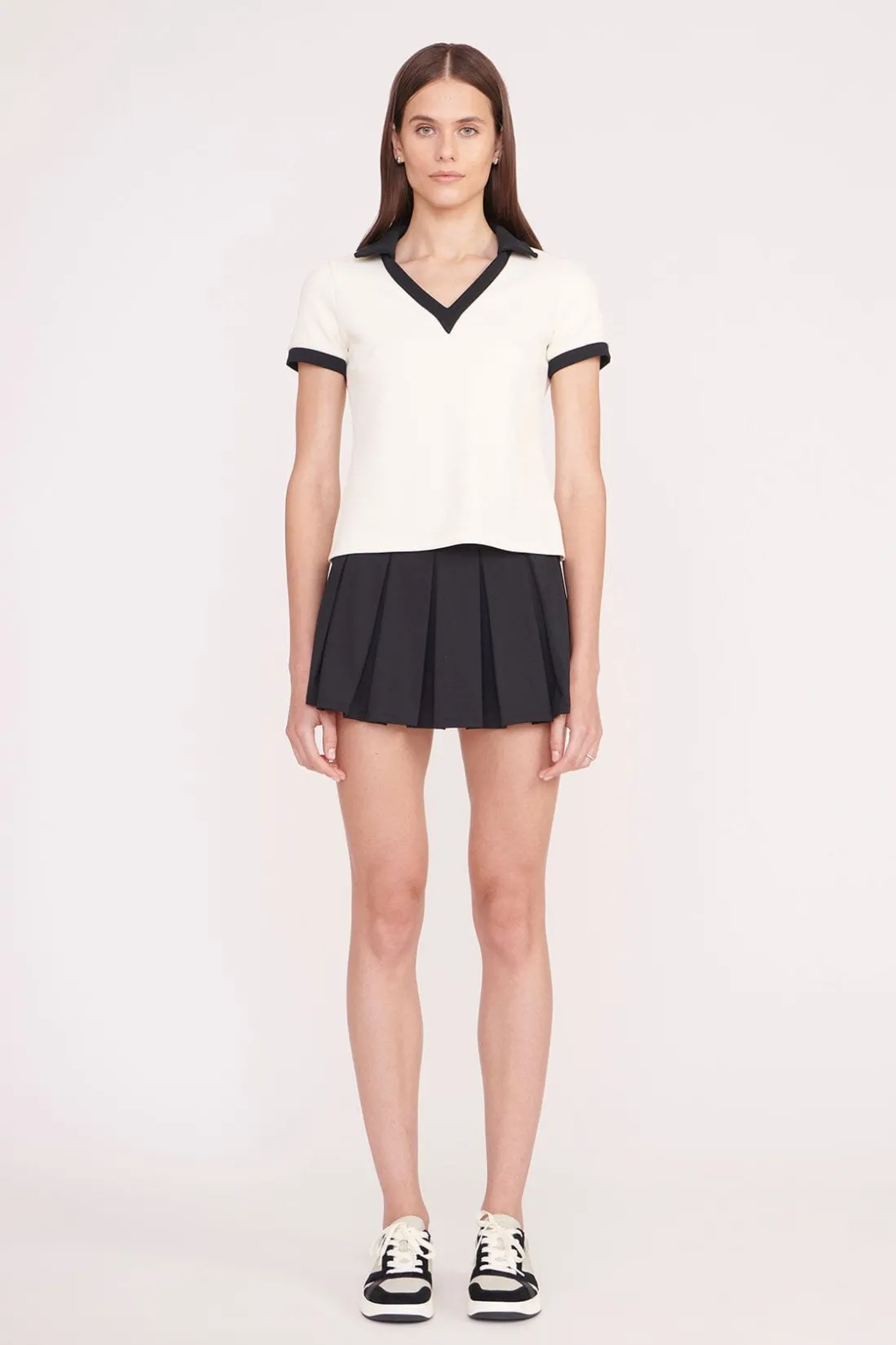 STAUD VOLLEY TOP IVORY BLACK IVORYBLACK Clearance