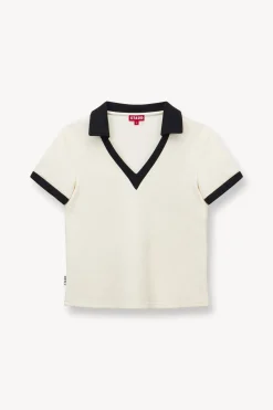 STAUD VOLLEY TOP IVORY BLACK IVORYBLACK Clearance