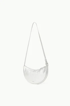 STAUD WALKER CROSSBODY BAG   SILVER Hot
