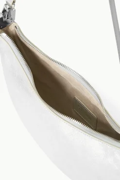 STAUD WALKER CROSSBODY BAG   SILVER Hot
