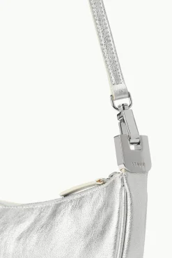 STAUD WALKER CROSSBODY BAG   SILVER Hot