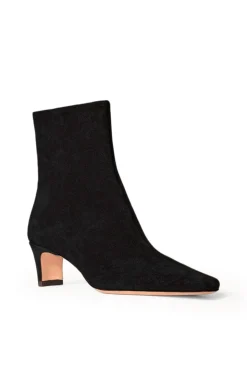 STAUD WALLY ANKLE BOOT  BLACK SUEDE BLACKSUEDE New