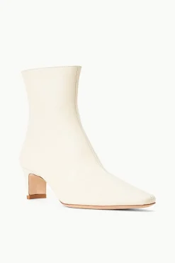 STAUD WALLY ANKLE BOOT   CREAM New