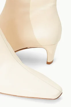 STAUD WALLY ANKLE BOOT   CREAM New