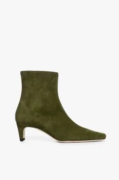 STAUD WALLY ANKLE BOOT   SUEDE OLIVE Hot