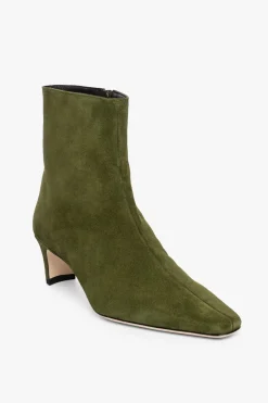 STAUD WALLY ANKLE BOOT   SUEDE OLIVE Hot