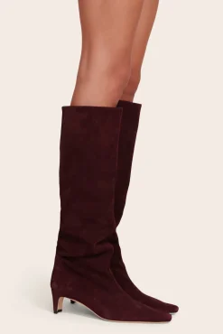 STAUD WALLY BOOT   SUEDE PLUM Outlet