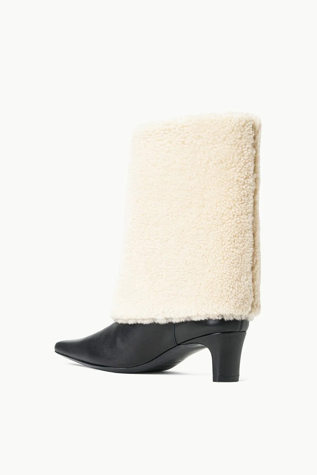 STAUD WALLY FOLDOVER BOOT BLACK CREAM BLACKCREAM Clearance