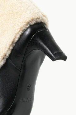STAUD WALLY FOLDOVER BOOT BLACK CREAM BLACKCREAM Clearance