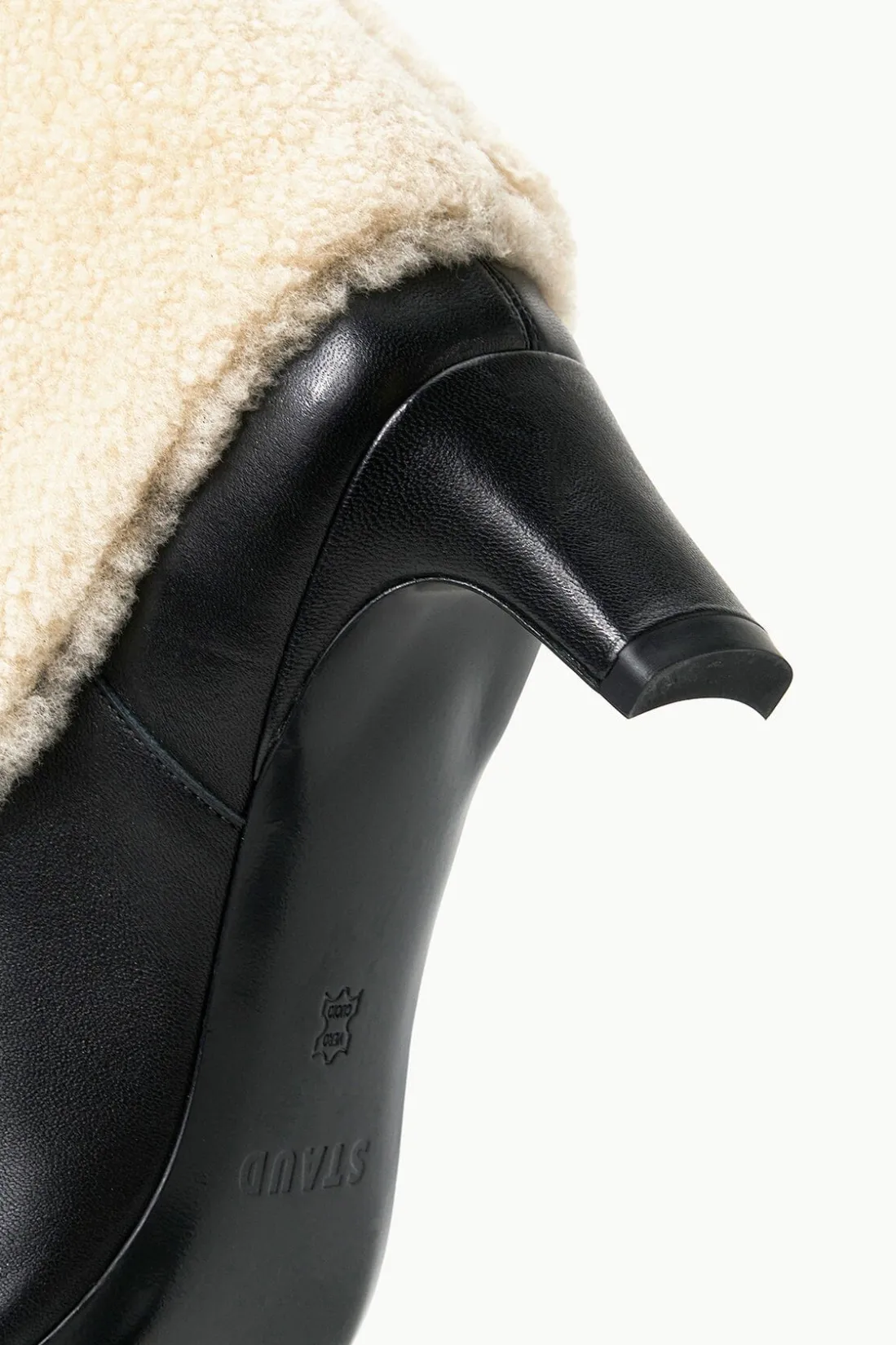 STAUD WALLY FOLDOVER BOOT BLACK CREAM BLACKCREAM Clearance