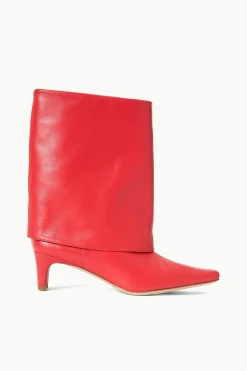 STAUD WALLY FOLDOVER BOOT  RED ROSE REDROSE Best