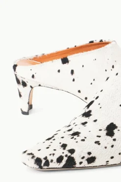 STAUD WALLY MULE  BLACK & WHITE HAIRCALF BLACK&WHITEHAIRCALF