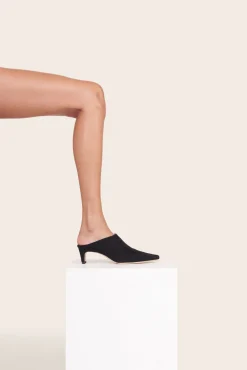 STAUD WALLY MULE BLACK SUEDE BLACKSUEDE Sale