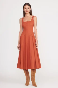 STAUD WELLS DRESS   SPICE New