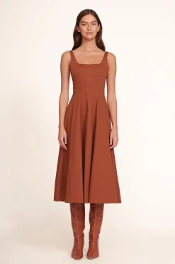 STAUD WELLS DRESS   TAN Best