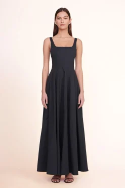STAUD WELLS MAXI DRESS   BLACK