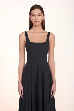 STAUD WELLS MAXI DRESS   BLACK