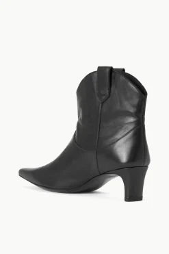 STAUD WESTERN WALLY ANKLE BOOT   BLACK Outlet
