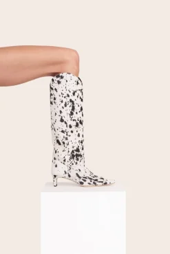 STAUD WESTERN WALLY BOOT  BLACK & WHITE HAIRCALF BLACK&WHITEHAIRCALF Discount